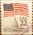 Stamps United States -  Intercambio 0,20 usd 22  cents. 1985