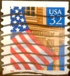Stamps United States -  Intercambio 0,20 usd 32  cents. 1996
