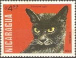 Stamps Nicaragua -  GATOS  DOMÈSTICOS.  BIRMANO  AZUL.