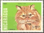 Stamps Nicaragua -  GATOS  DOMÈSTICOS.  TABBY  ROJO.