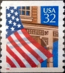 Stamps United States -  Intercambio 0,20 usd 32  cents. 1995