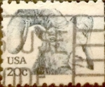 Stamps United States -  Intercambio 0,20 usd 20  cents. 1982
