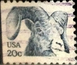 Stamps United States -  Intercambio 0,20 usd 20  cents. 1982