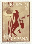 Stamps Spain -  EUROPA CEPT 1975. CUEVA DE LA ARAÑA, BICORP. EDIFIL 2259
