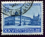 Stamps Italy -  45 Aniversario de los acuerdos de Latran. Palacio de Latran