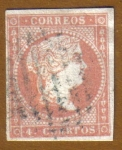 Stamps Spain -  ISABEL II