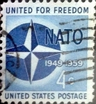Sellos de America - Estados Unidos -  Intercambio 0,20 usd 4 cents. 1959