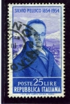 Stamps Italy -  Centenario de la muerte del patriota Silvio Pellico