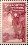 Sellos de America - Estados Unidos -  Intercambio 0,20 usd 3 cents. 1955