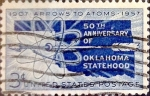 Sellos de America - Estados Unidos -  Intercambio 0,20 usd 3 cents. 1957