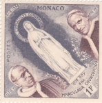 Stamps : Europe : Monaco :  PÍO IX Y PÍO XII