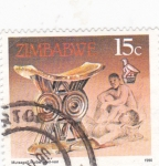 Sellos de Africa - Zimbabwe -  ARTESANÍA