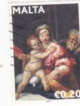 Stamps : Europe : Malta :  LA VIRGEN Y EL NIÑO