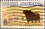 Stamps United States -  Intercambio cxrf2 0,20 usd 8 cents. 1973
