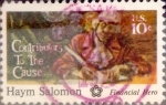 Stamps : America : United_States :  Intercambio 0,20 usd 10 cents. 1975