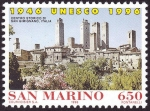 Stamps San Marino -  ITALIA - Centro histórico de San Gimignano