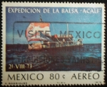 Stamps Mexico -  La Balsa Acali en altamar