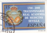 Stamps Spain -  Tricentenario Real Academia de Medicina de Sevilla (18)