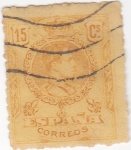 Stamps Spain -  Alfonso XIII- Medallón (18)