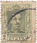 Stamps Spain -  Alfonso XIII- Tipo Vaquer (18)
