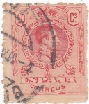 Stamps Spain -  Alfonso XIII- Medallón (18)