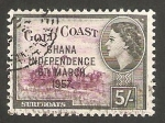 Sellos del Mundo : Africa : Ghana : 8 - Elizabeth II, barcas indígenas