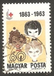 Stamps Hungary -  1601 - Centº de la Cruz Roja