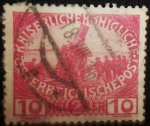 Stamps Austria -  Artillería, primera Guerra Mundial