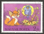 Stamps Hungary -  2836 - Vuk, el pequeño zorro, Héroe animal de Attila Dargay