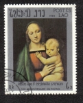 Stamps Laos -  Raphael, 500th birth anniv.