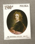 Sellos del Mundo : Europa : Polonia : Sir Gottfried Kneller