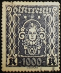 Stamps Austria -  Cabeza de Dama