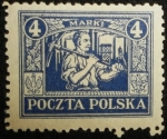Stamps : Europe : Poland :  Minero en Silesia