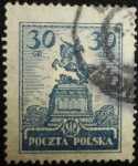 Stamps Poland -  Monumento en Lwow Jan III Sobieski