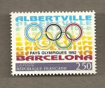 Stamps France -  Paises olimpicos 1992