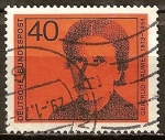 Stamps Germany -  Gertrud Bäumer (1873-1954), político y activista de derechos de la mujer.