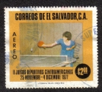 Stamps El Salvador -  II juegos Deportivos Centroamericanos