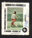 Stamps El Salvador -  II juegos Deportivos Centroamericanos