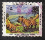 Stamps : America : El_Salvador :  Animales Prehistoricos 