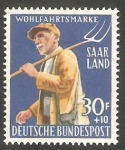 Stamps Germany -  Saar - 426 - Cultivador