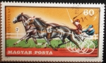 Stamps Hungary -  Caballos Trotando