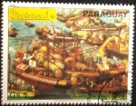 Stamps : America : Paraguay :  Batalla de Lepanto 1571