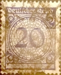 Stamps Germany -  Intercambio 0,35 usd 20 pf. 1923