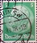 Stamps Germany -  Intercambio 0,20 usd 5 pf. 1934