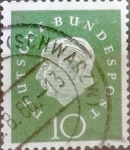 Stamps : Europe : Germany :  Intercambio 0,20 usd 10 pf. 1959