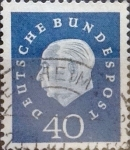 Stamps : Europe : Germany :  Intercambio 0,90 usd 40 pf. 1959