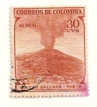 Sellos de America - Colombia -  Volcan Galeras