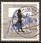Stamps Germany -  100 años de la Sociedad Alemana de Schiller en Marbach am Neckar. 
