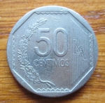 monedas de America - Per� -  MONEDA REPUBLICA DE PERU - ( ANVERSO)