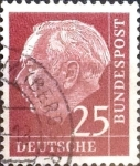 Stamps Germany -  Intercambio 0,40 usd 25 pf. 1954